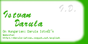 istvan darula business card